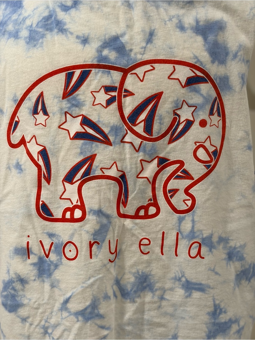 Ivory Ella July 4th Ripple Tie-Dye Muscle Tank Top - Picture 3 of 5